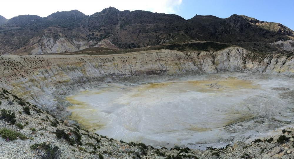 Inside the crater at Nisiros